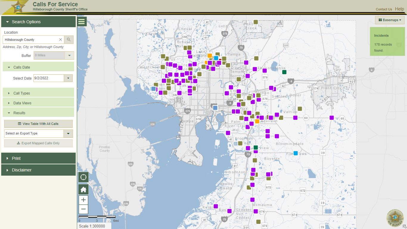 Calls For Service Search - Hillsborough County Sheriff's Office